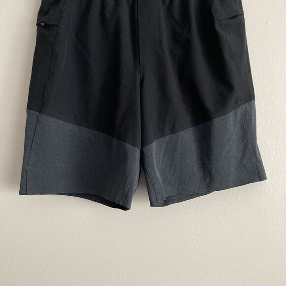 LULULEMON Namaste at the Beach Hybrid Board Swim Lined Shorts Black Gray Small - Picture 5 of 8